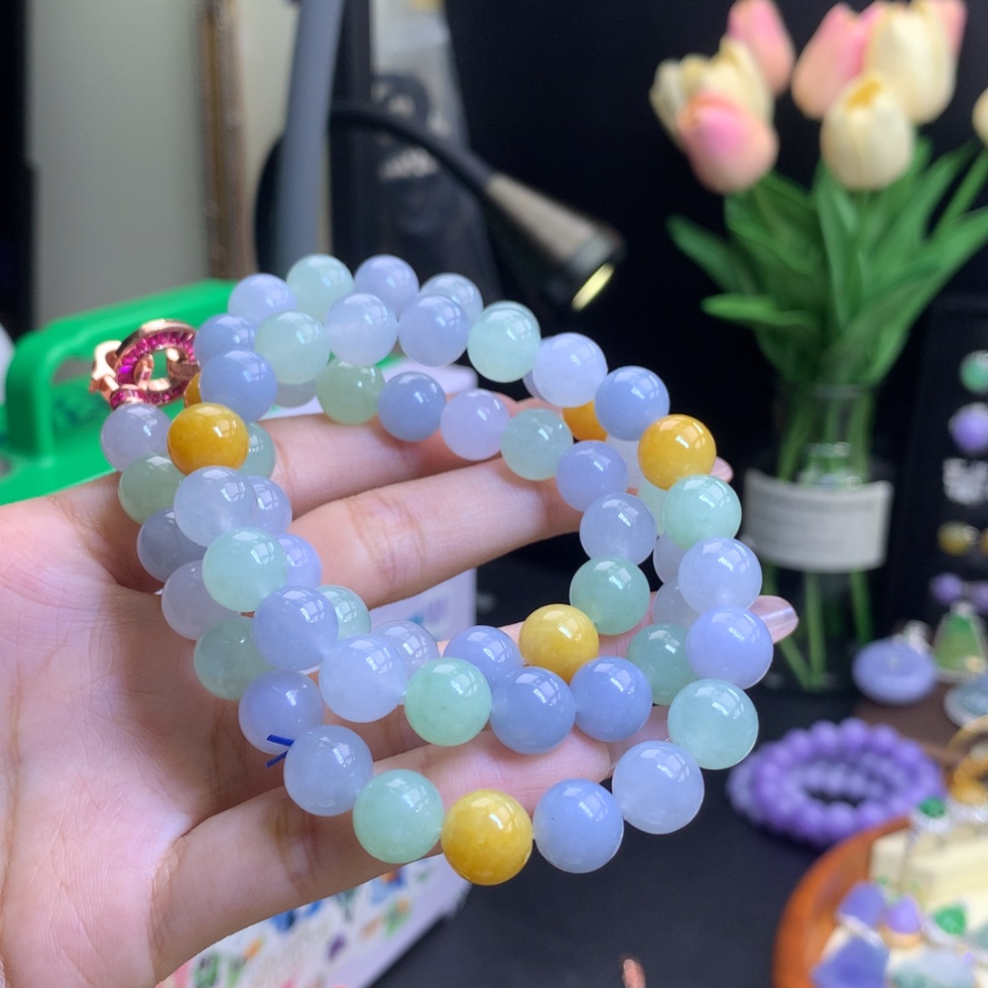 翡翠未镶嵌颈饰天然