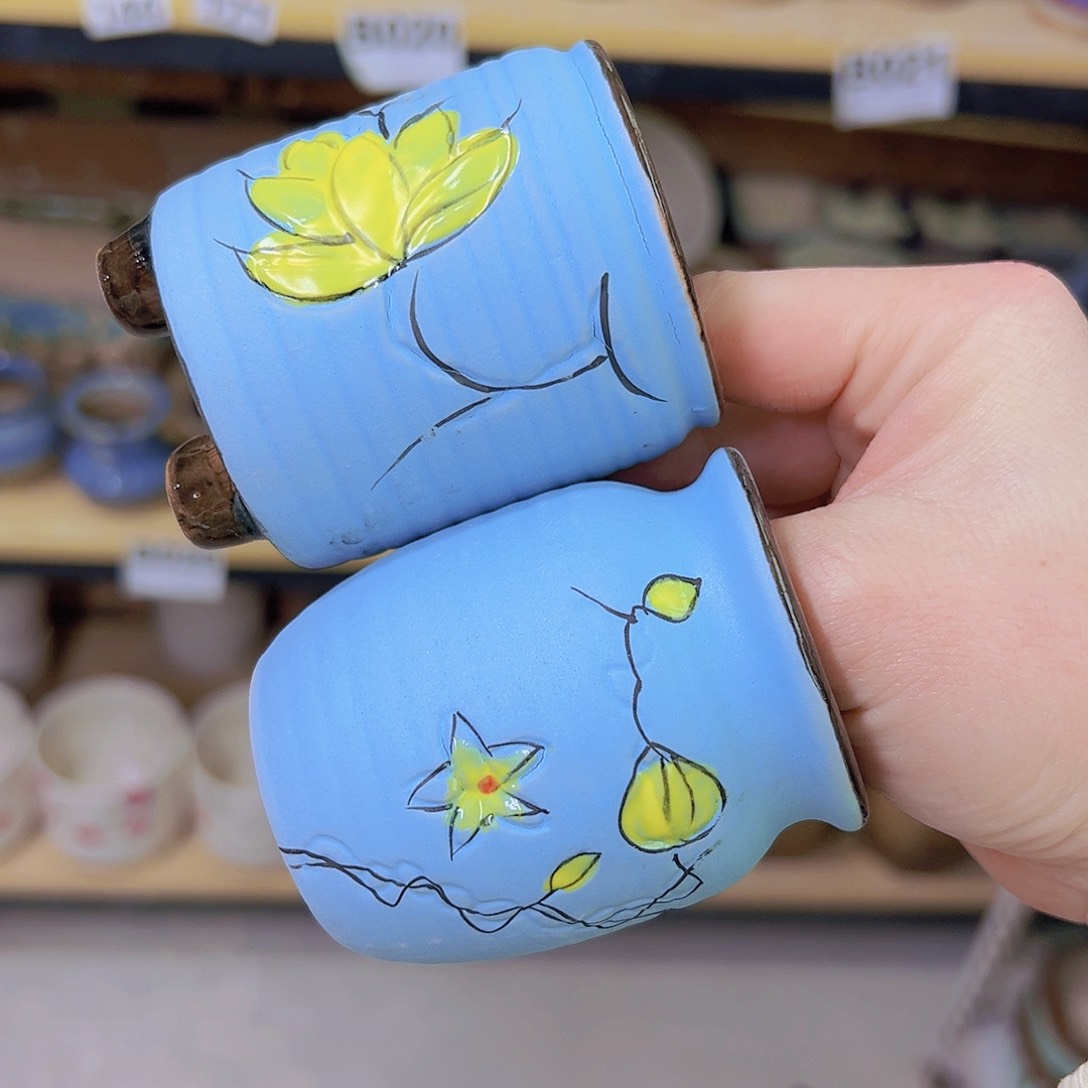 红陶陶瓷花盆当场满12包邮