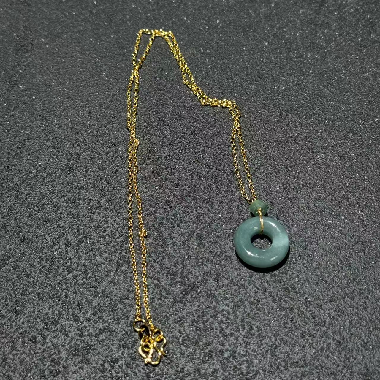 【与帅珠宝】蓝水扣子项链D060139—多样性发其一