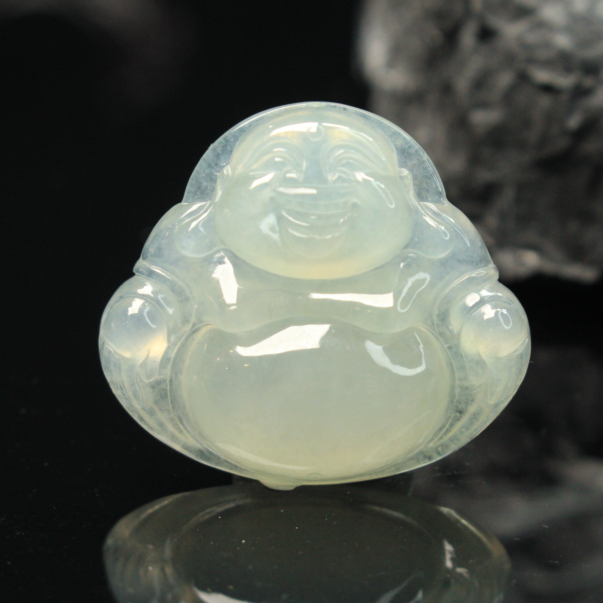 52ZB天然缅甸A货翡翠佛公吊坠/701389嘉禾臻宝