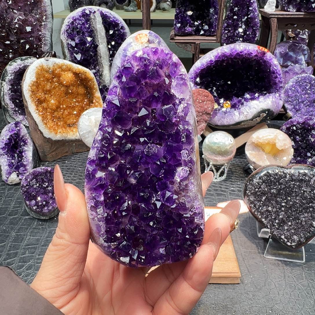 小***丢珠宝半成品未镶嵌紫晶