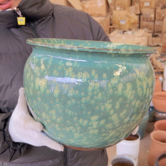 紫砂花盆高24口30—————