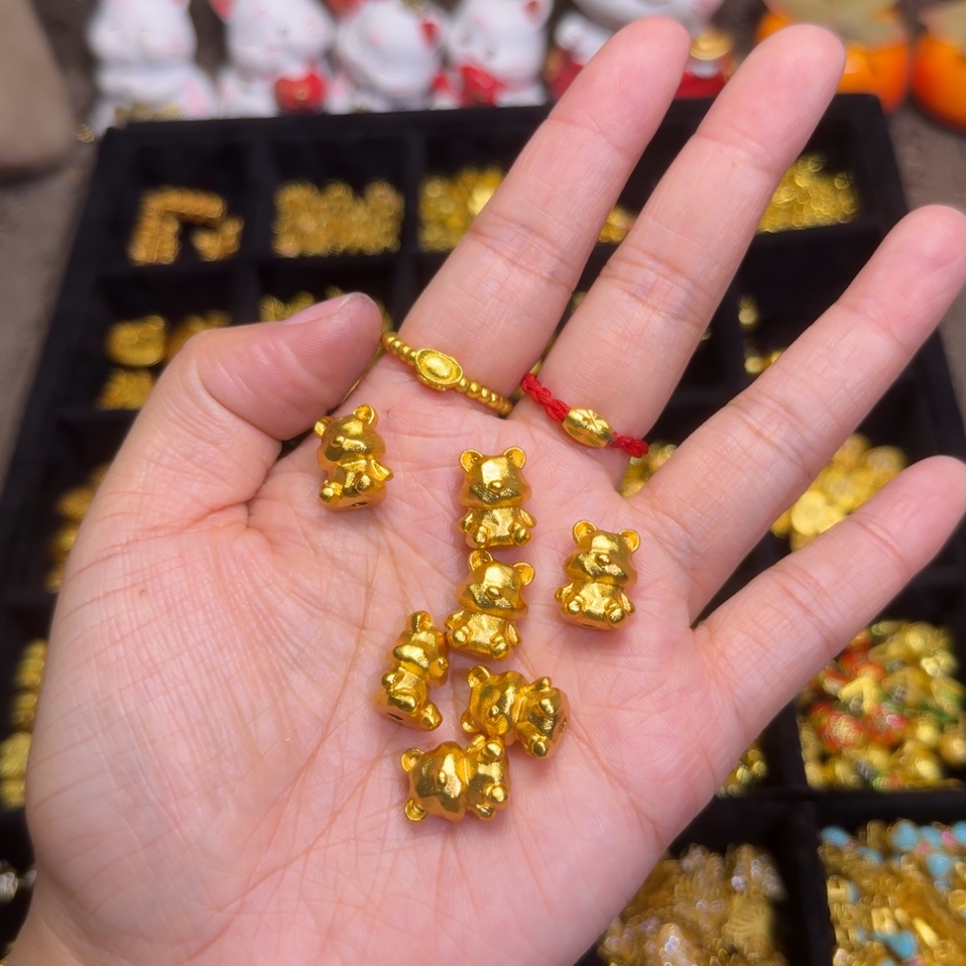 铜合金精工穿孔熊1个