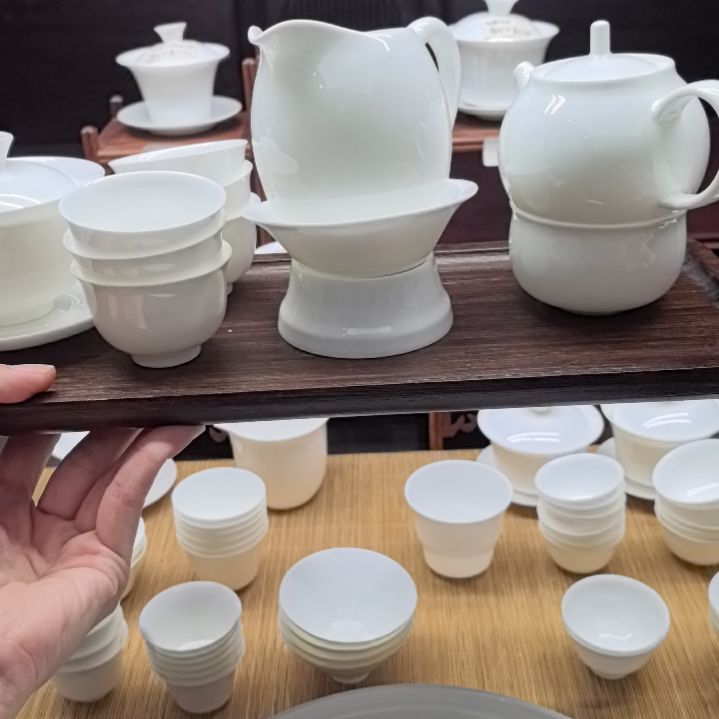 闲*哥大元宝盖碗+6个反口杯+250毫升公道杯一套