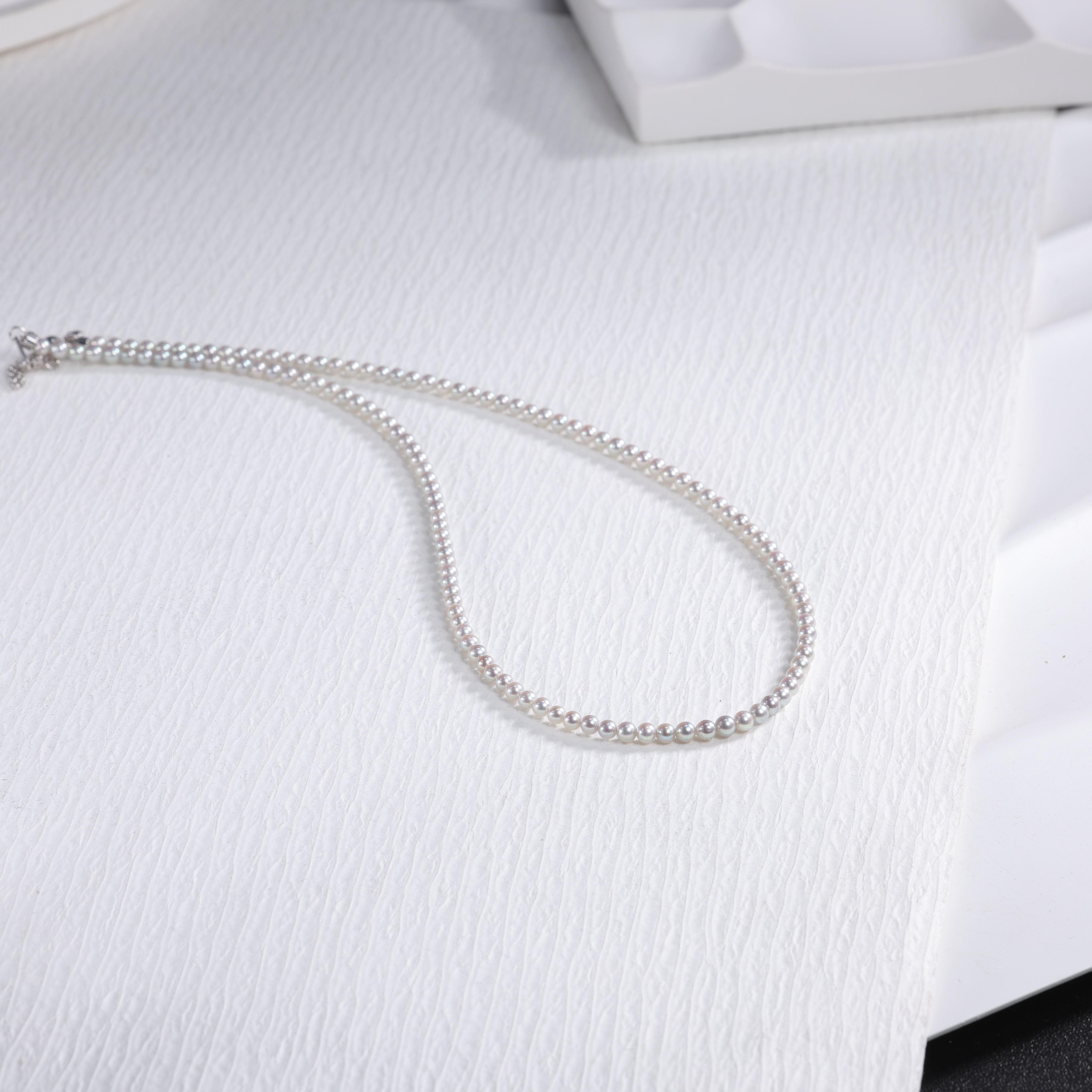 【ZY】海水akoya 真多麻项链 3-4MM S925银 N028 