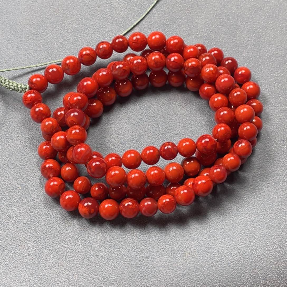 南红玛瑙珠子未镶嵌朝**拾