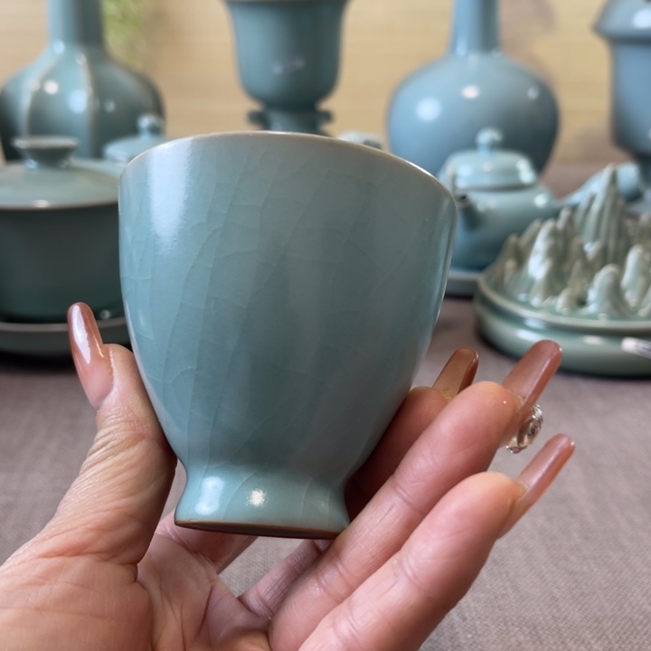 瓷片鸡心杯一一一一一