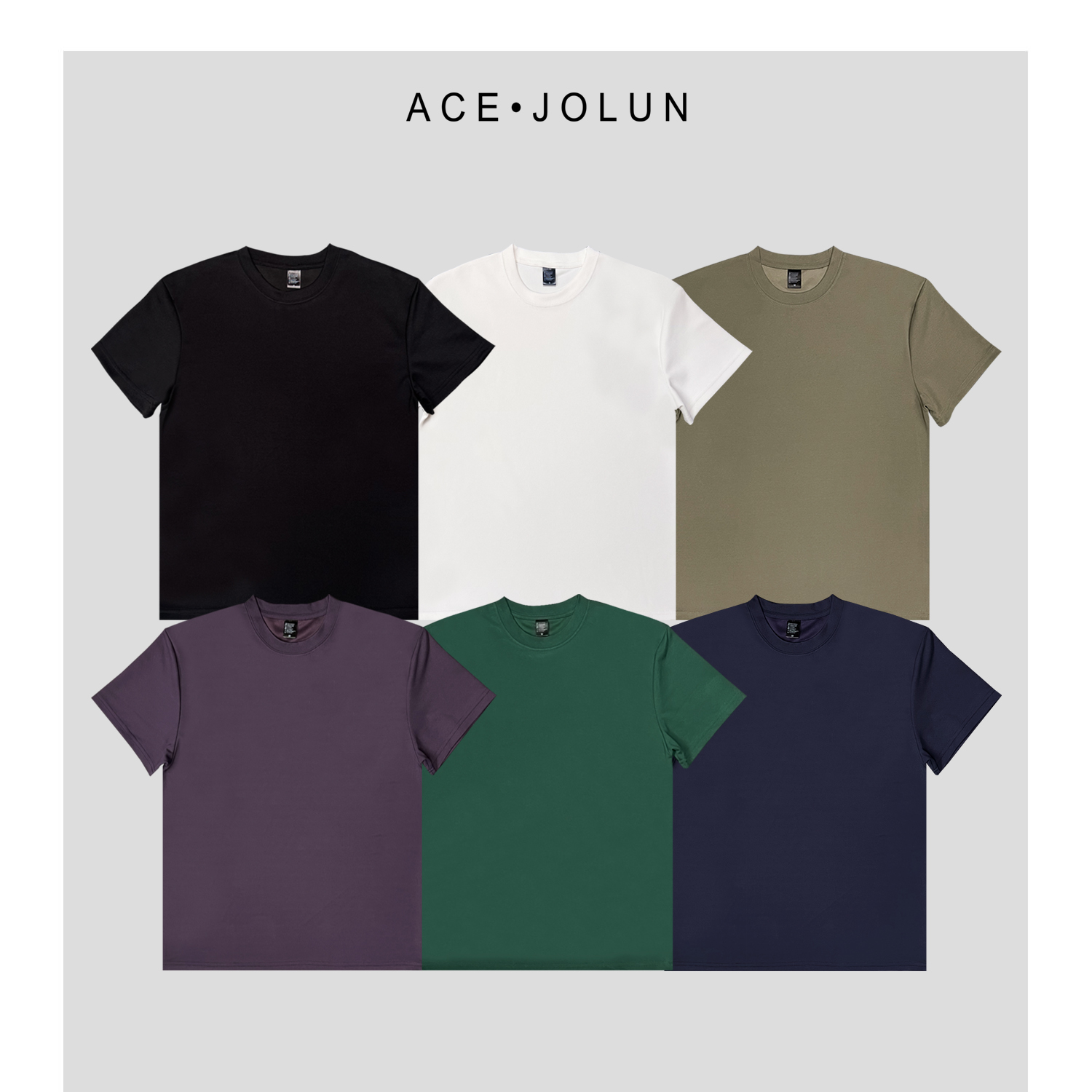 【玉米格肌理】高级抗皱短袖T恤男夏季透气微宽松薄款圆领纯色简约