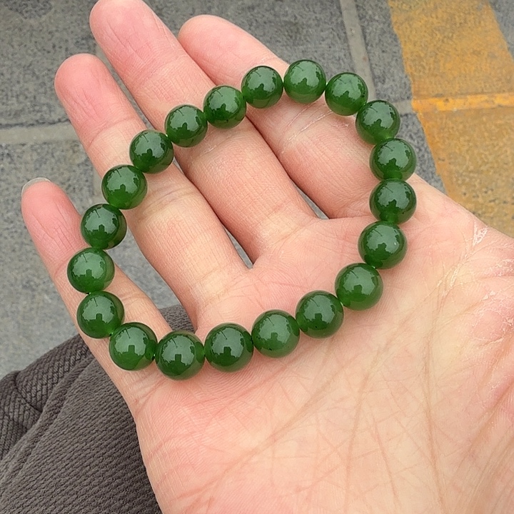 和田玉（碧玉）未镶嵌手链