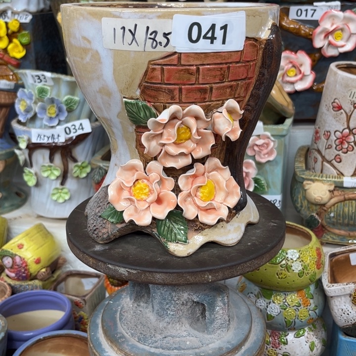 紫砂花盆粗陶材质多肉花盆