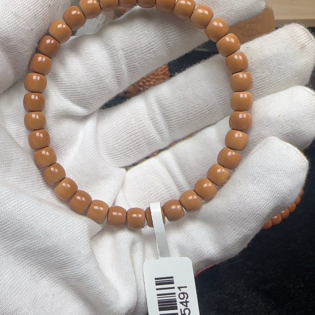 手串橄榄核老挝单圈极限弧三花6.6mm