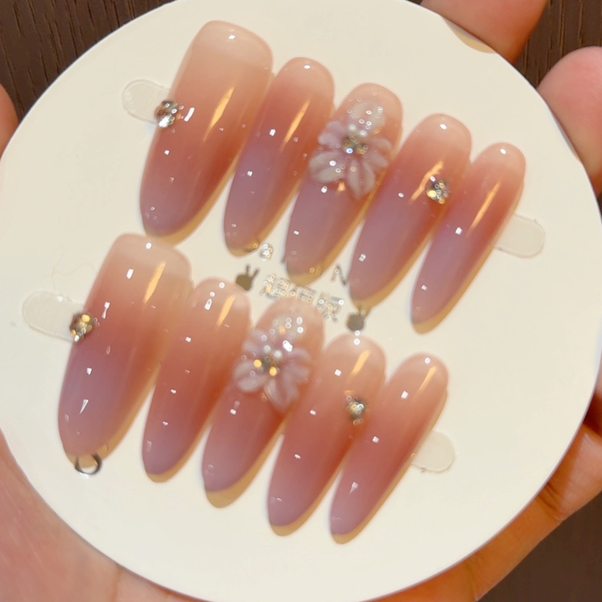 【阿紫】超温柔香芋女孩 纯手工穿戴甲