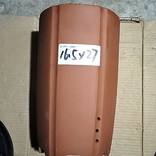 紫砂红泥抽角六方