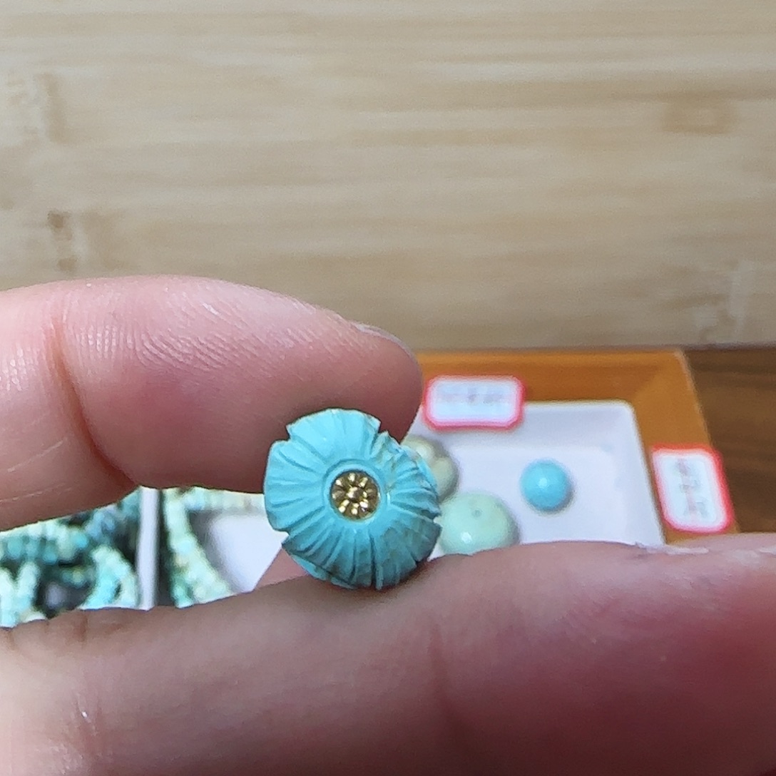 绿松石珠宝半成品未镶嵌