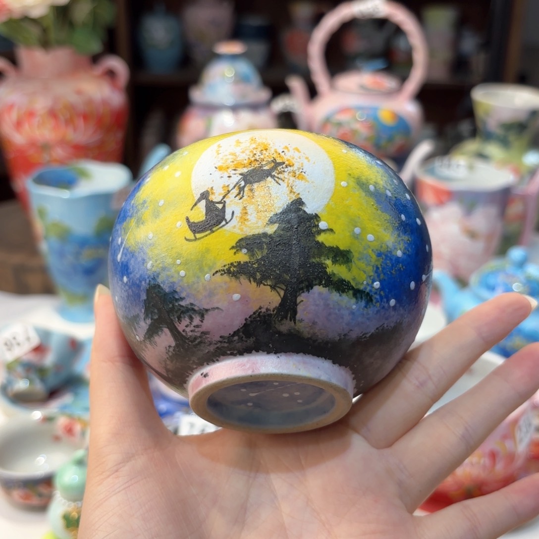 景德镇手绘高温釉下彩陶瓷茶具