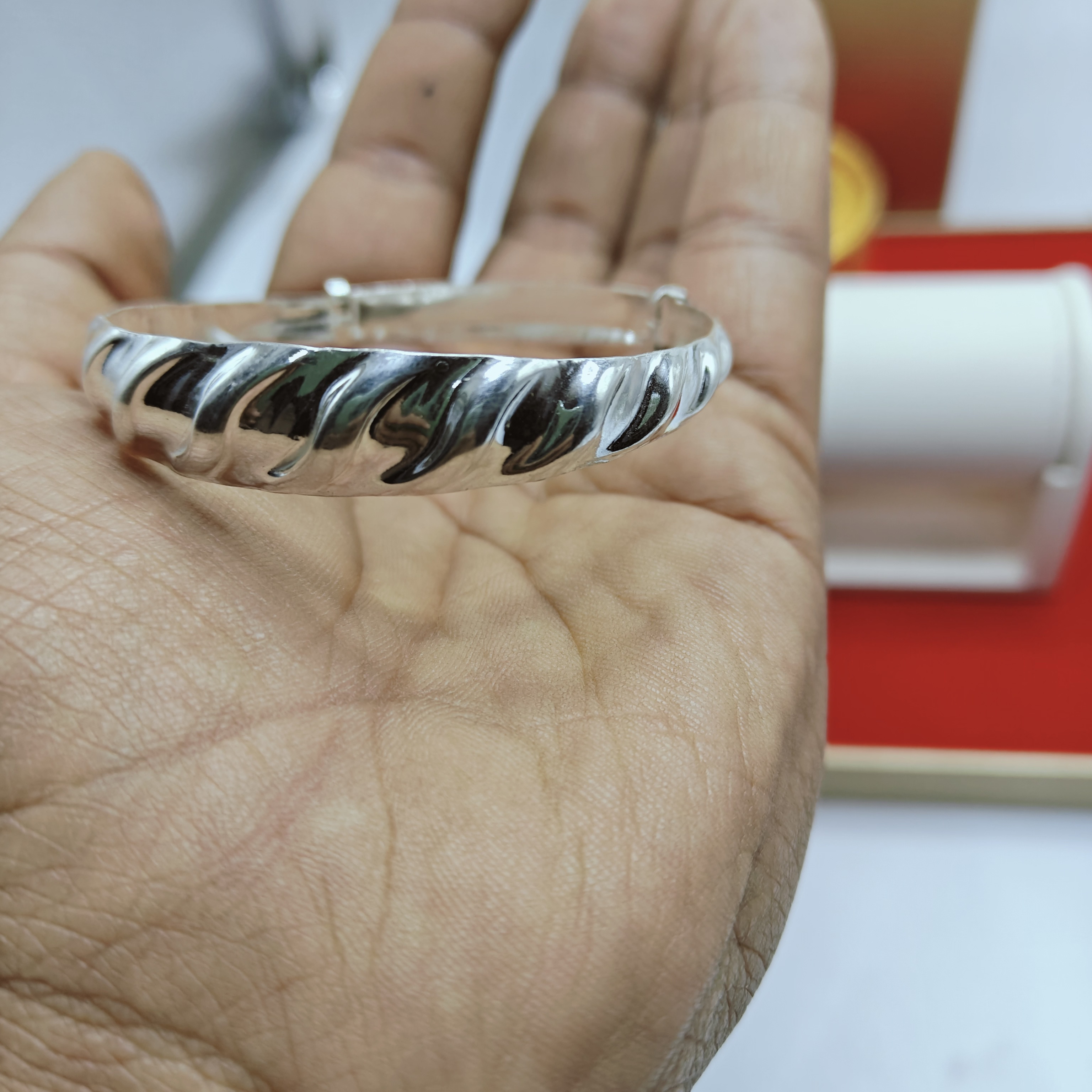 足银手镯 baylikkumuxliri时尚女款手镯0066