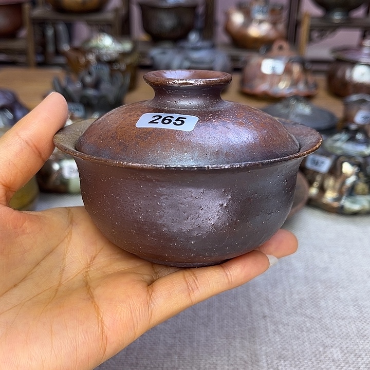 裸柴烧陶瓷手工茶器