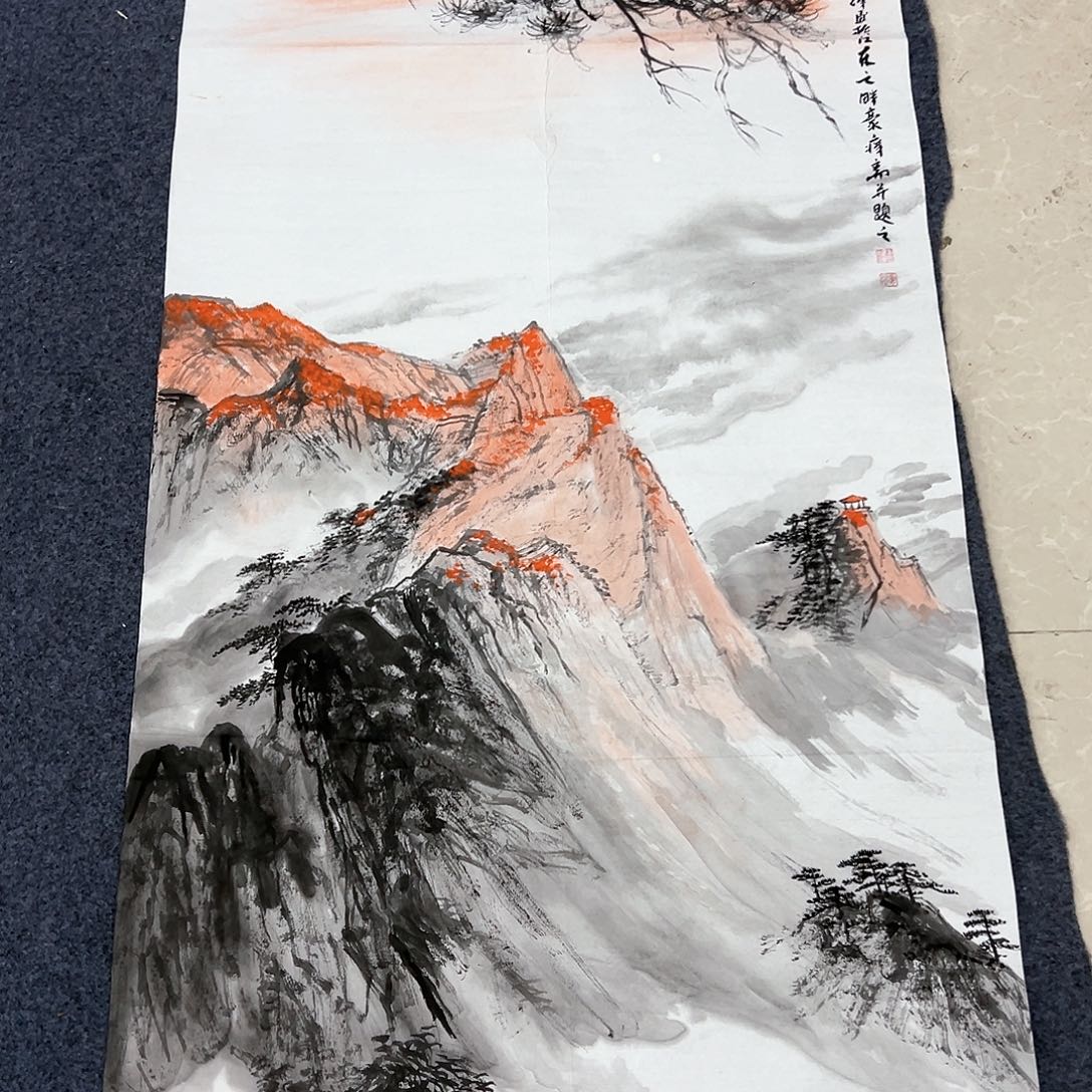 国画老****光和和美美作品一张