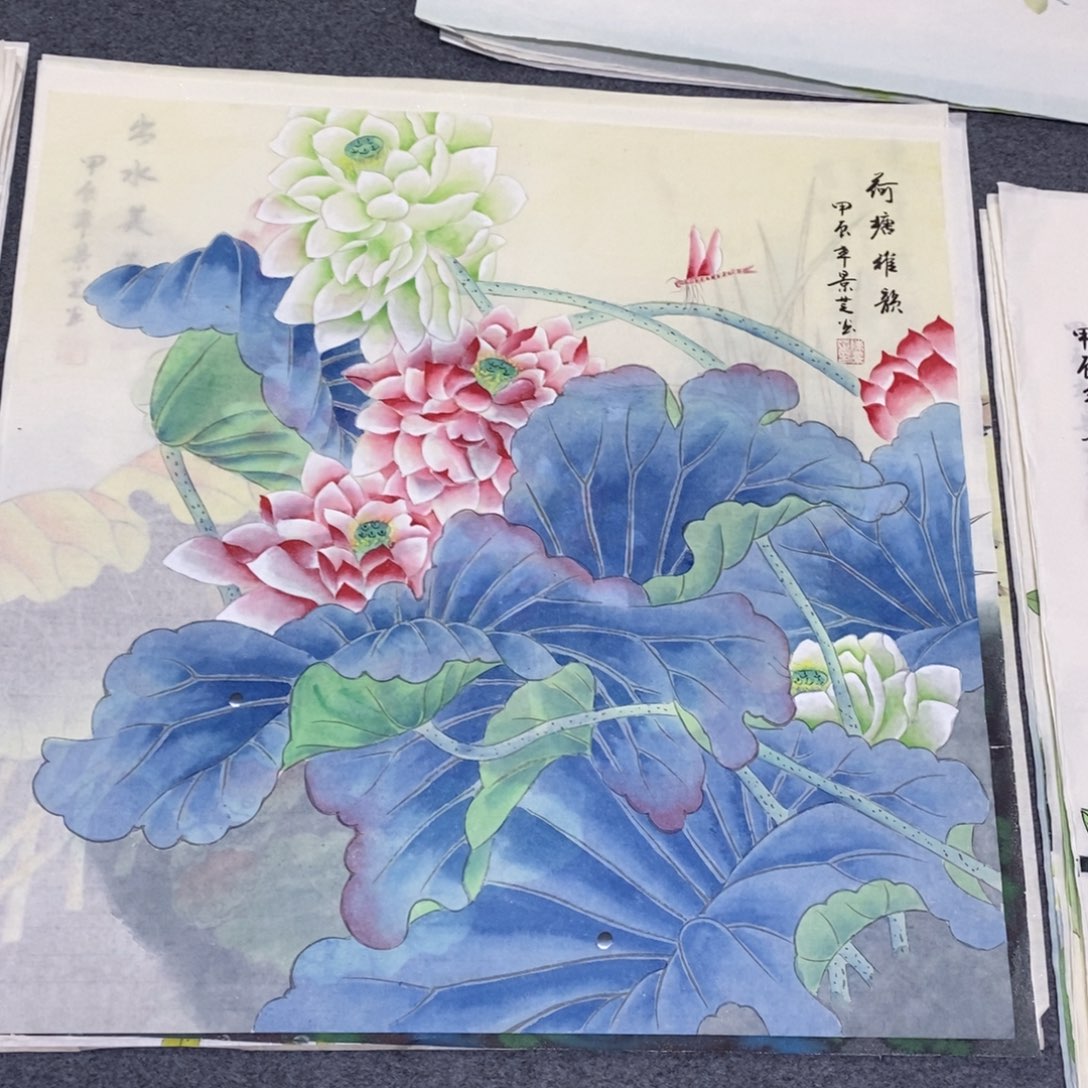 国画尺寸68✖️68斗方工笔手绘