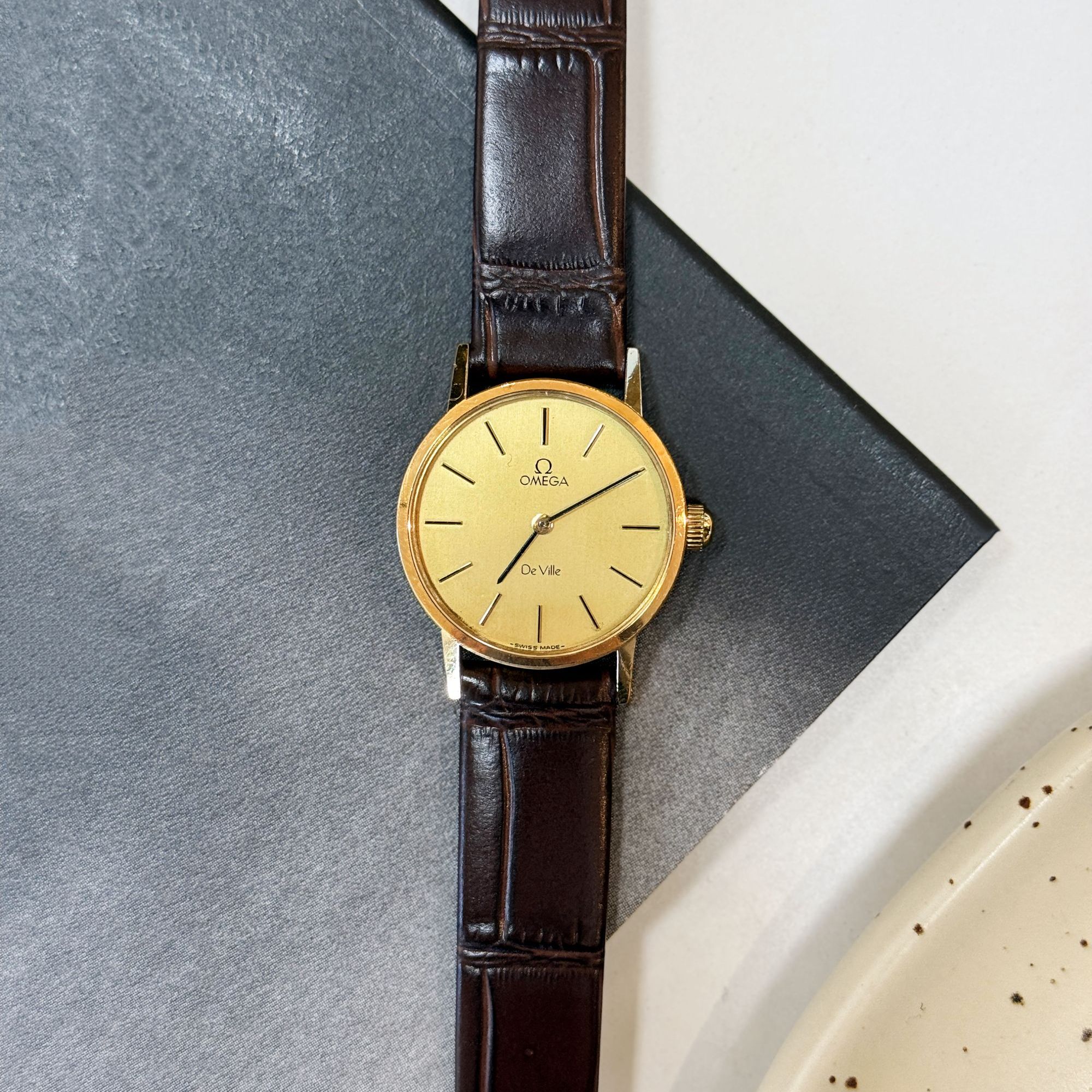 95新 Omega/欧米茄 1980年·De Ville系列·中古手动机械表 JB1751