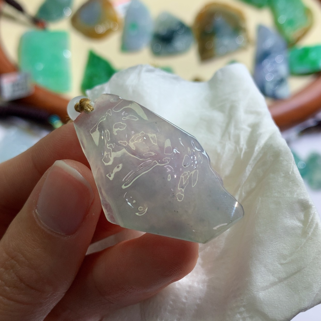 【闪购商品】翡翠吊坠(不含链)未镶嵌 4295