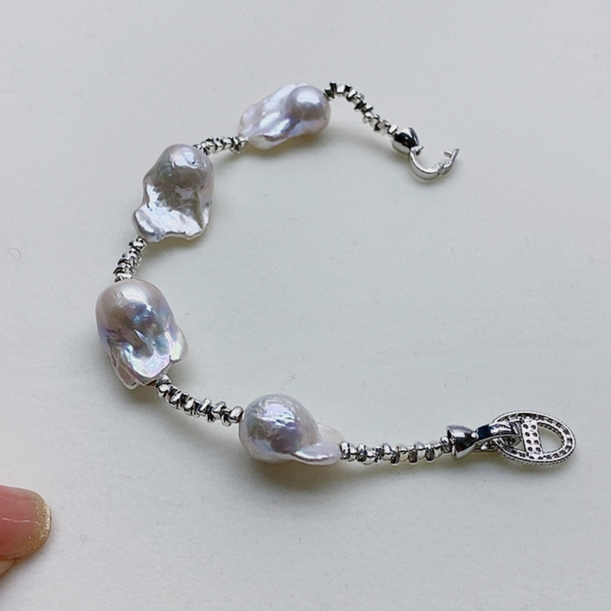 【闪购商品】淡水珍珠耳饰银S925镶嵌
