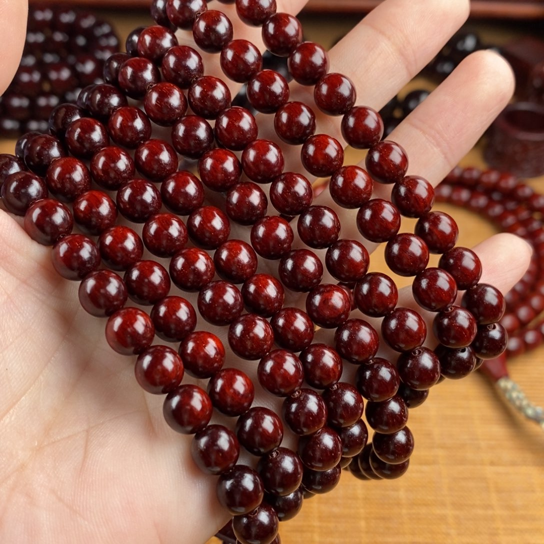 小叶紫檀手串/手链念*去0.8*108