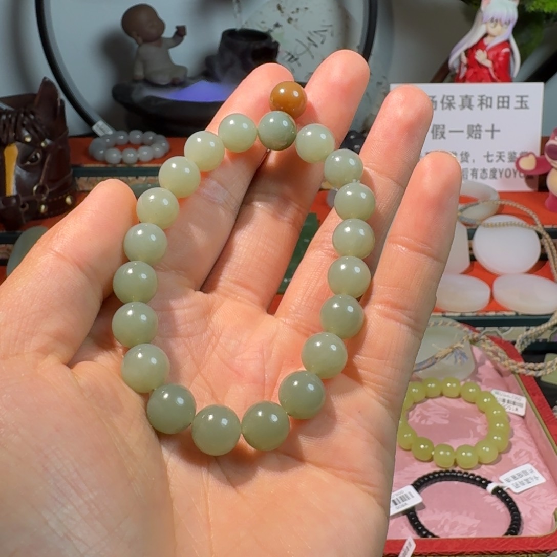 和田玉手串未镶嵌