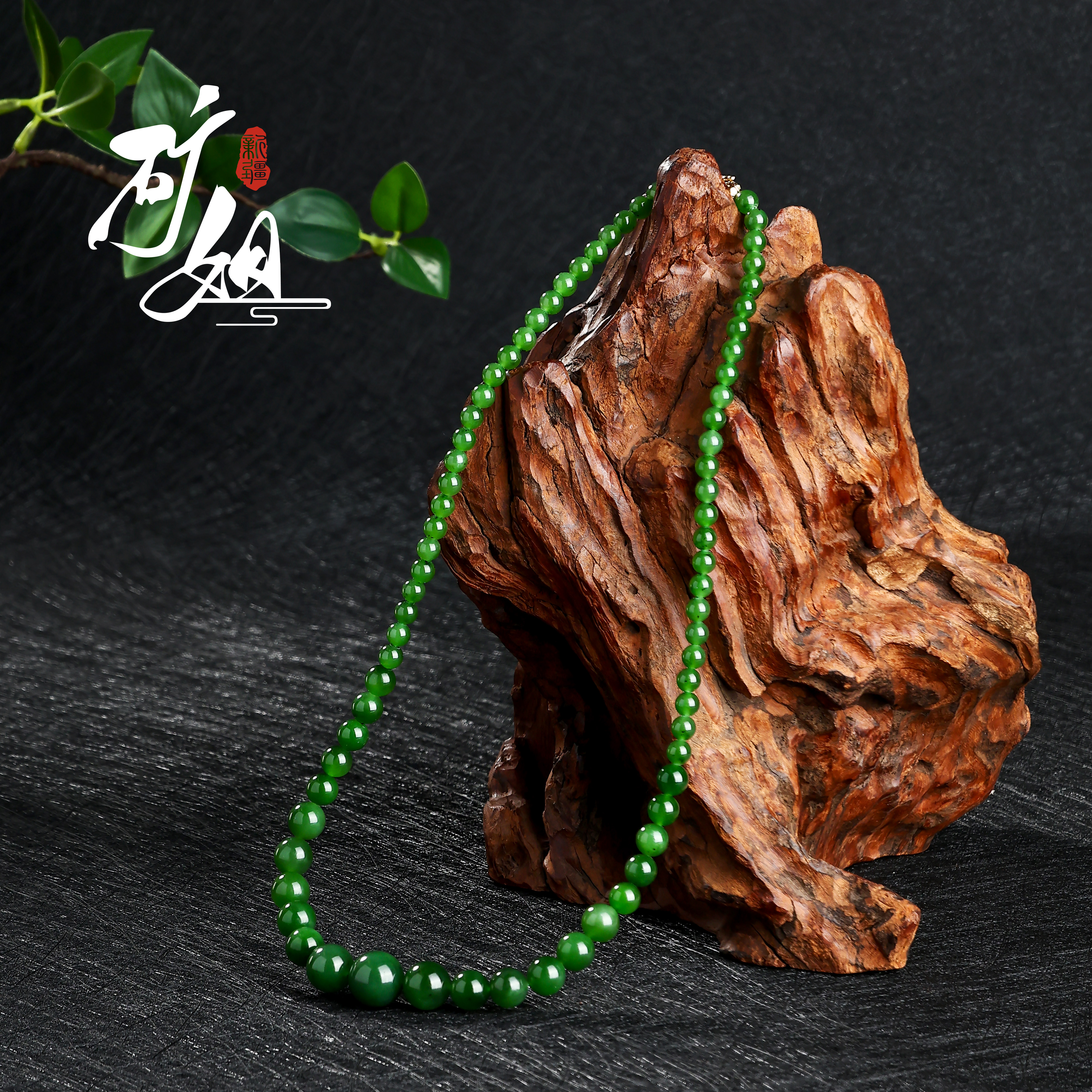 【矿姐珠宝】 碧玉塔链项链设计时尚百搭日常显锁骨项链