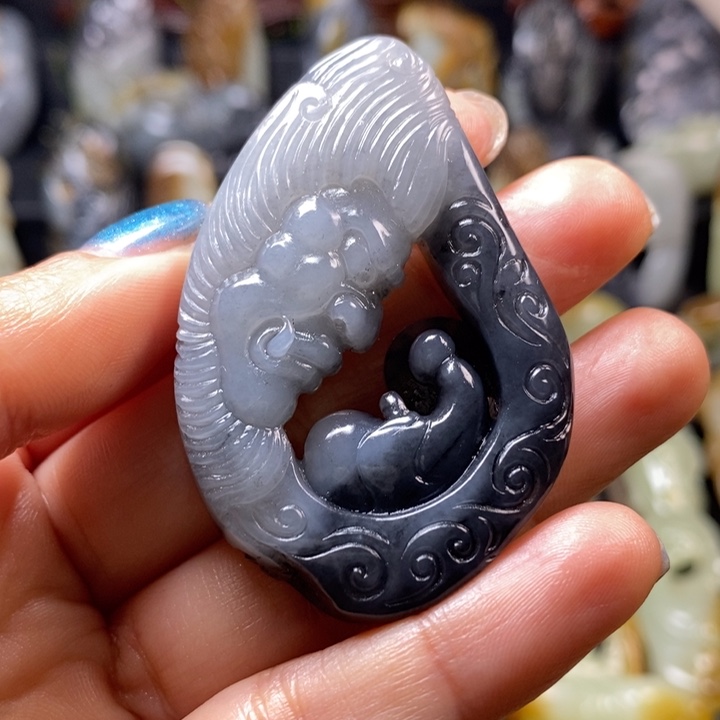 和田玉未镶嵌挂件