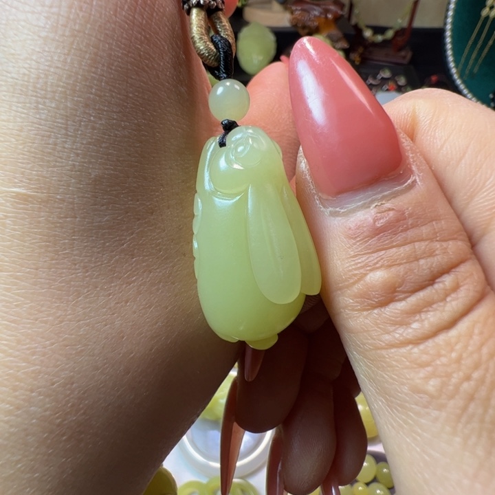 和田玉（黄玉）颈饰未镶嵌