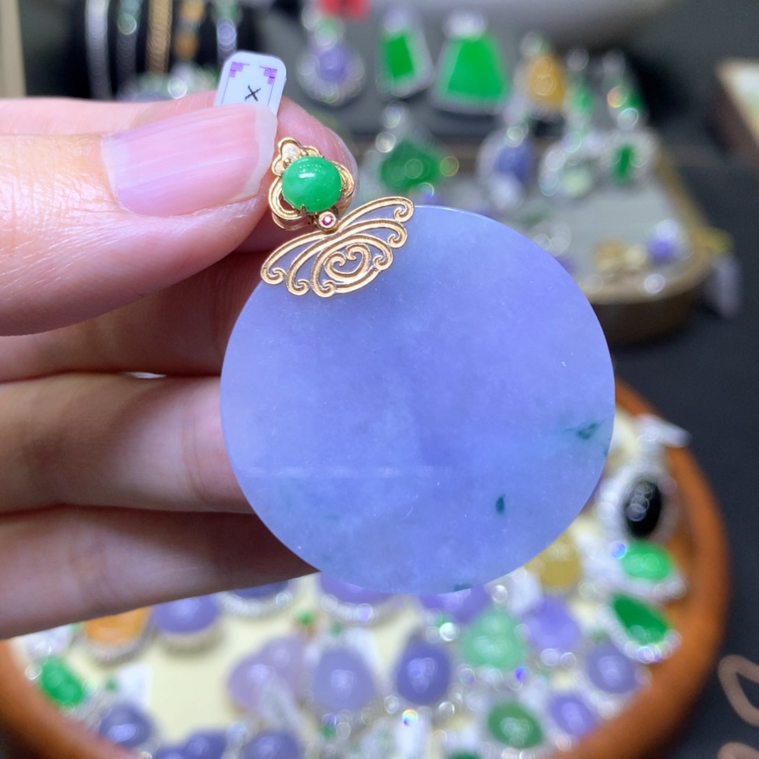 【闪购商品】翡翠颈饰未镶嵌翡翠吊坠项链