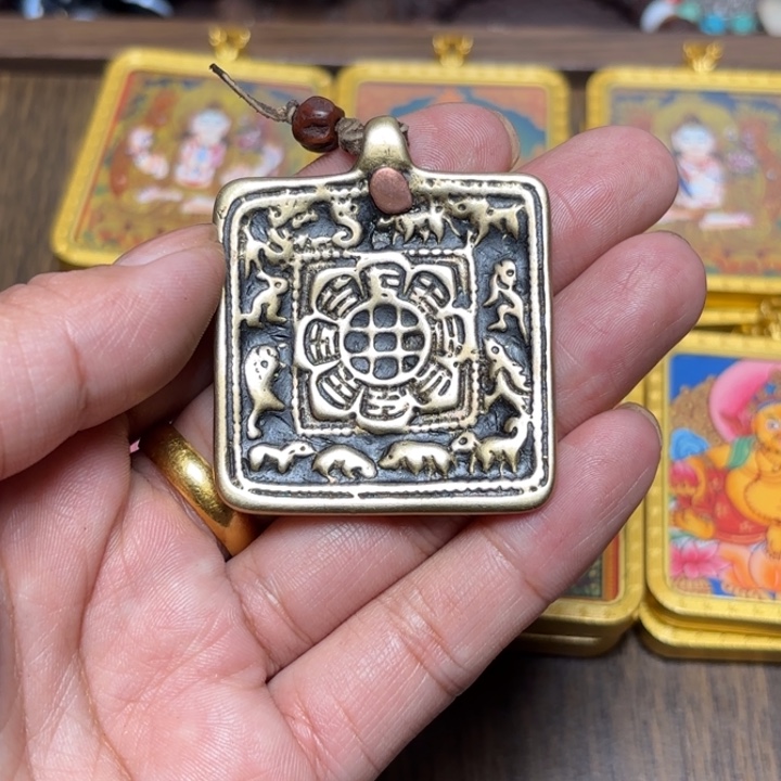 颈饰玻璃藏传喜马拉雅