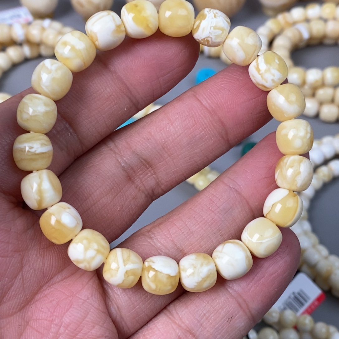 琥珀珠宝奇石未镶嵌9.5×9mm