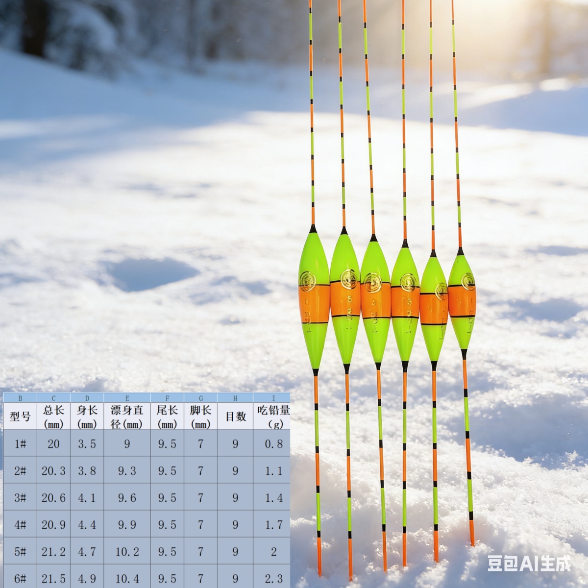 老款冰钓浮漂BD-1（1#-5#）