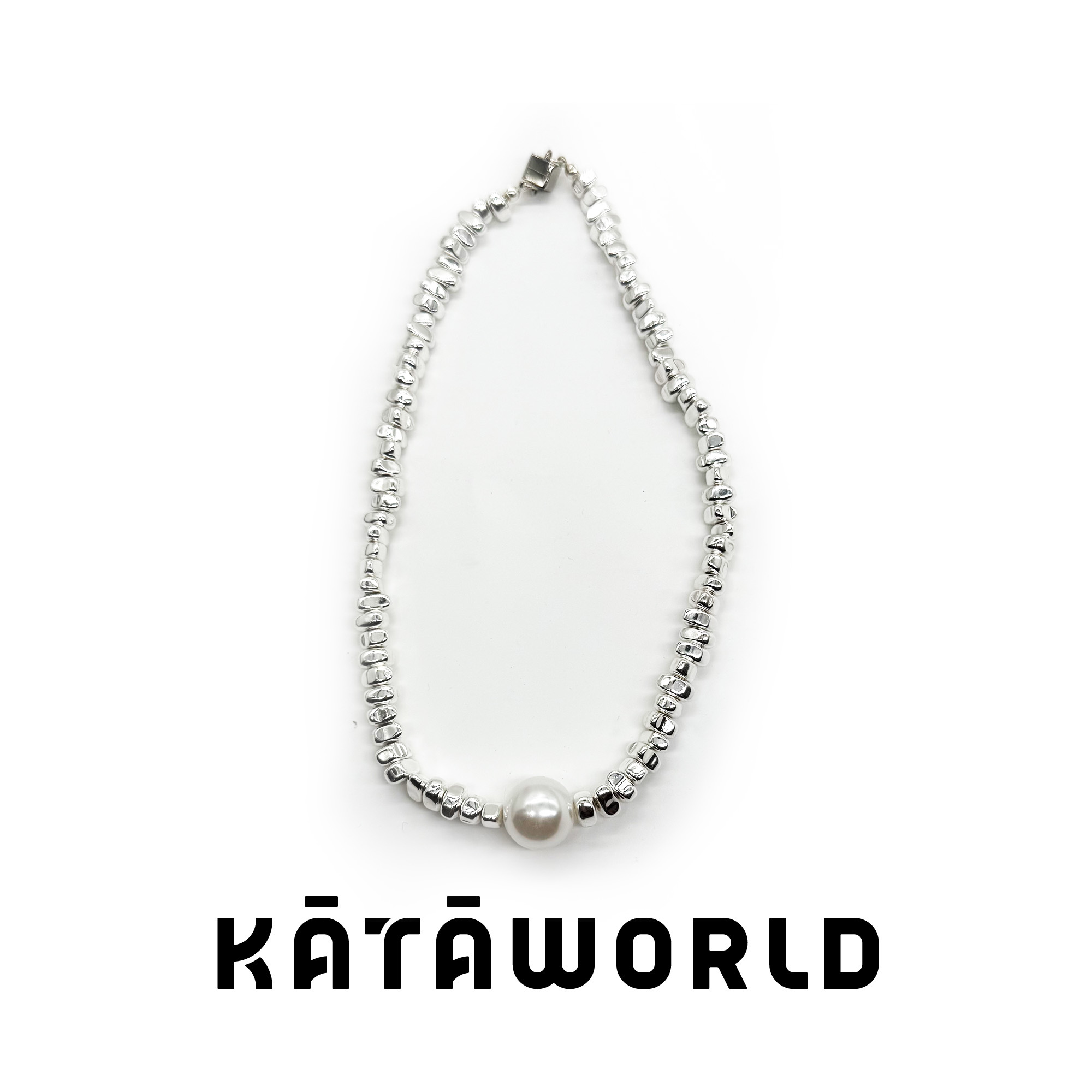 KATAWORLD 铜合金亚克力项链 【主理人】岩汐碎银项链