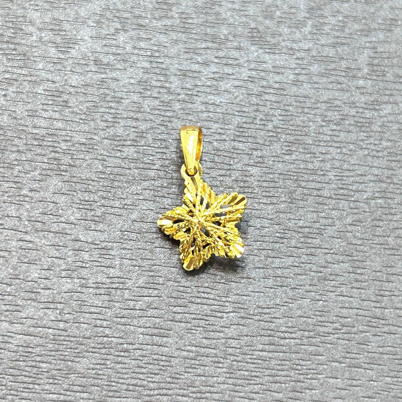 【店长专享】绕线五角星足金999投资金攒黄金ZBHJD1168克重多退少补