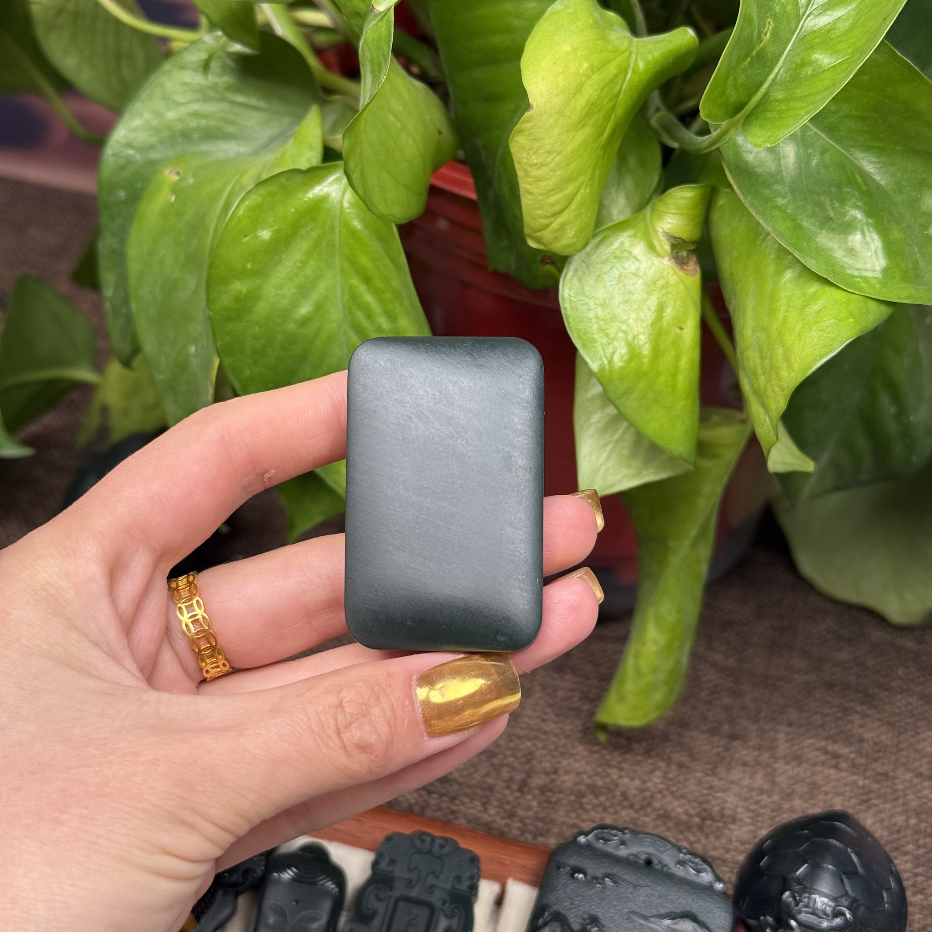 和田玉青玉无事牌吊坠多样性发货拍一发一