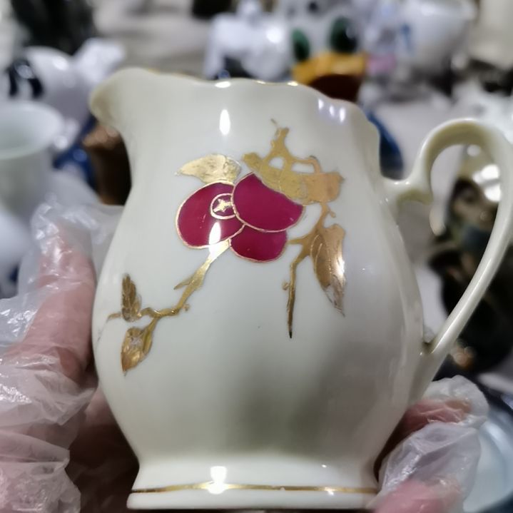 手工艺品钧瓷红果杯