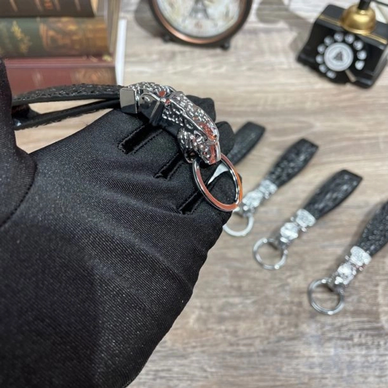 （精选）高档鳄皮汽车钥匙扣鳄鱼皮小礼品