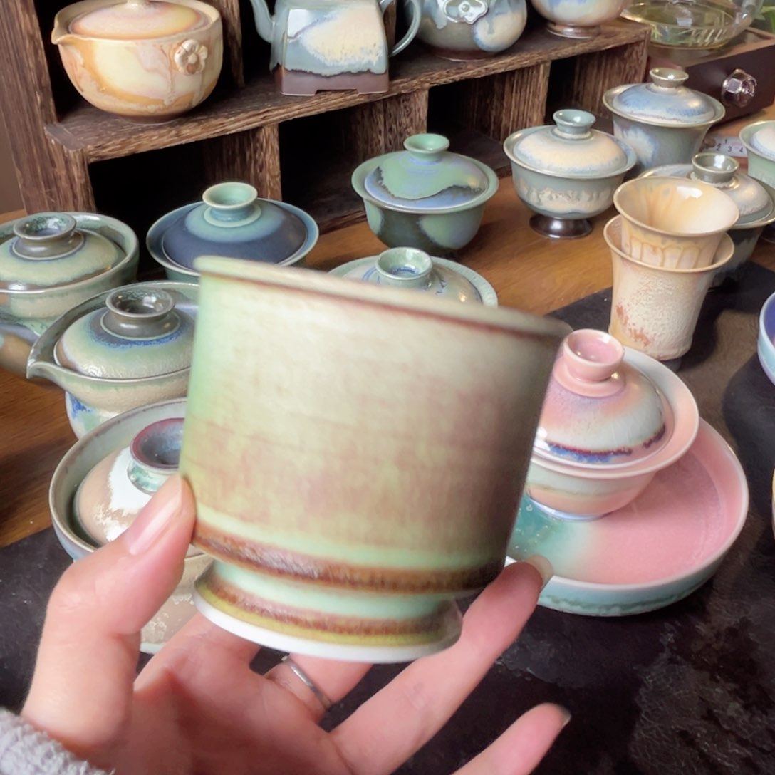 杯青現纯手工柴烧茶器