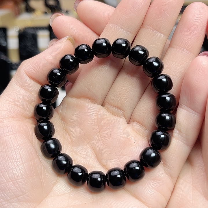 和田玉手链未镶嵌慢*慢卡10老型珠宝级