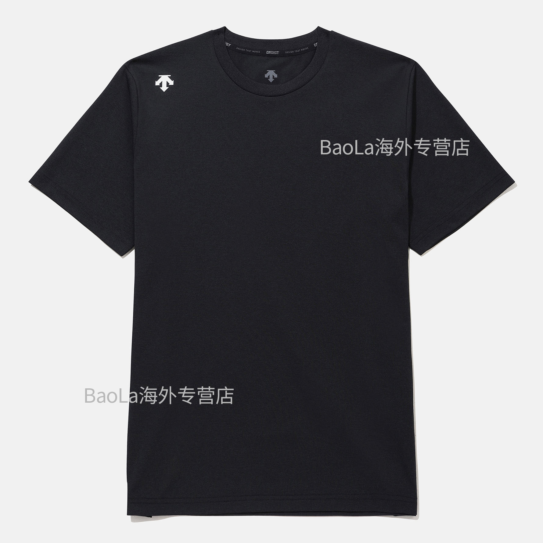 DESCENTE/迪桑特夏季运动休闲圆领短袖T恤男女宽松百搭SQ323UTS71