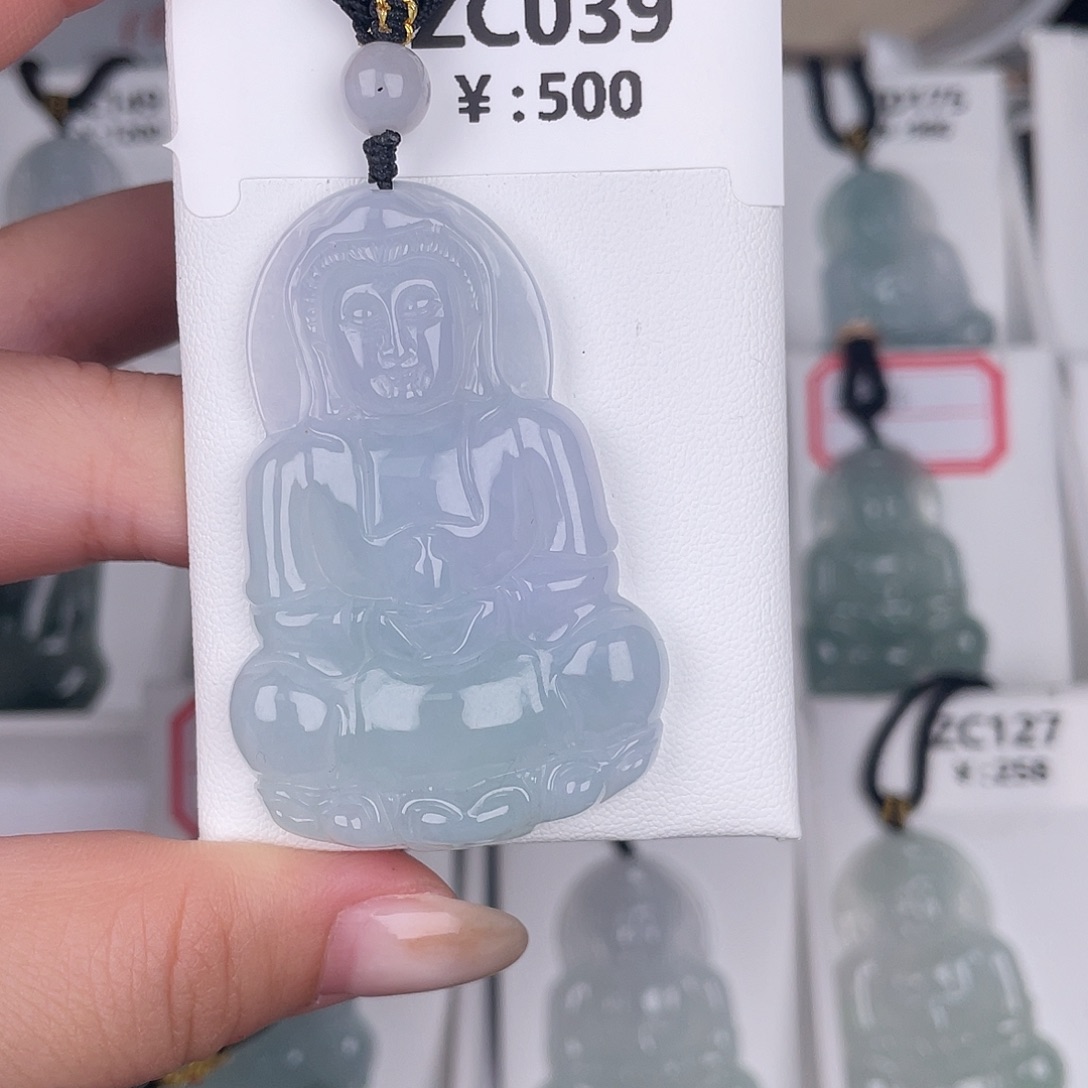 翡翠未镶嵌颈饰zc039