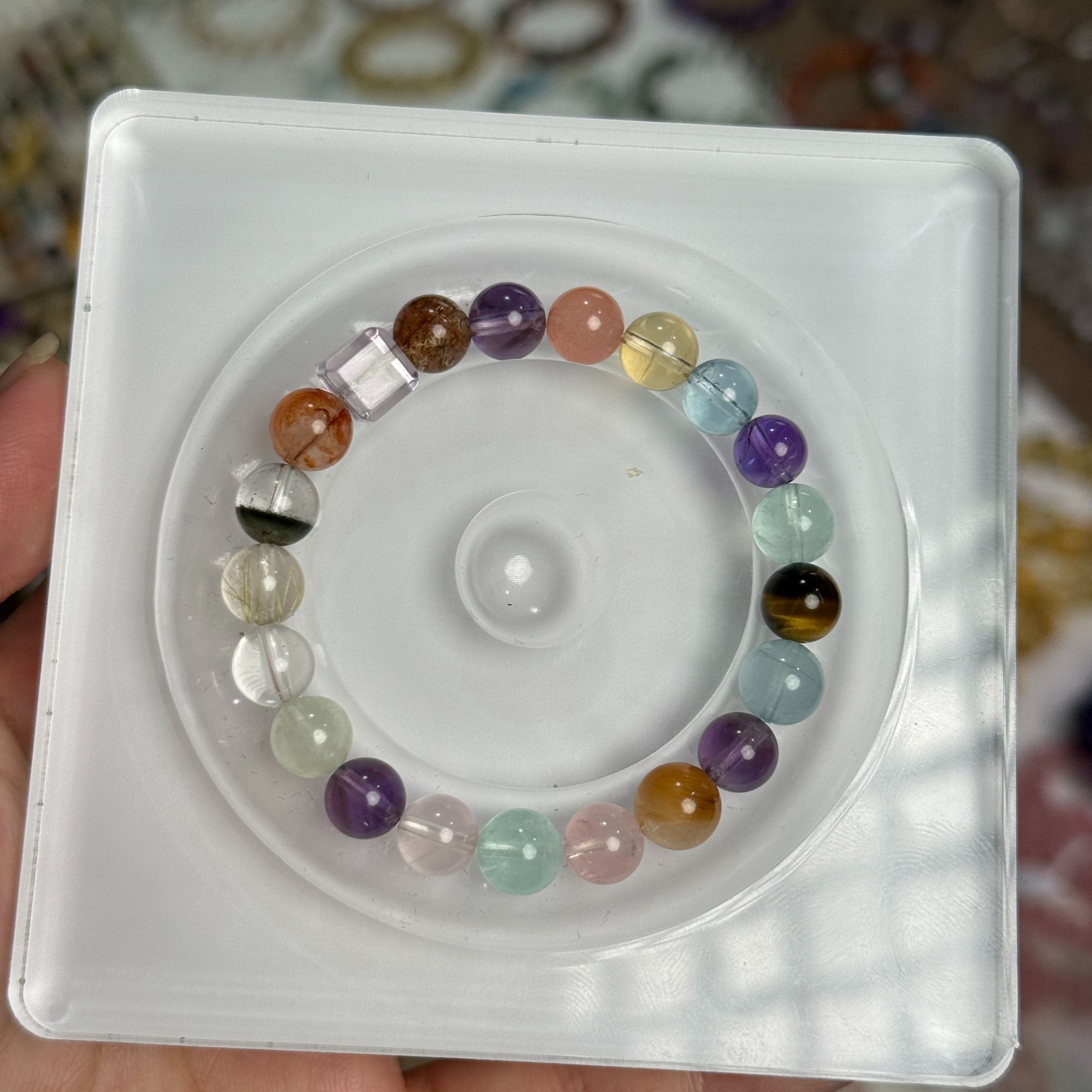 天然水晶手串 多宝设计款 一物一拍