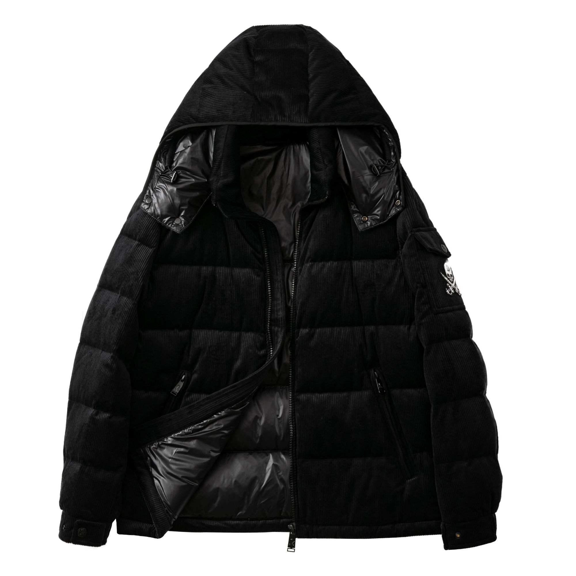 【DA双刀】6621灯芯绒连帽外套冬季羽绒加厚保暖羽绒服