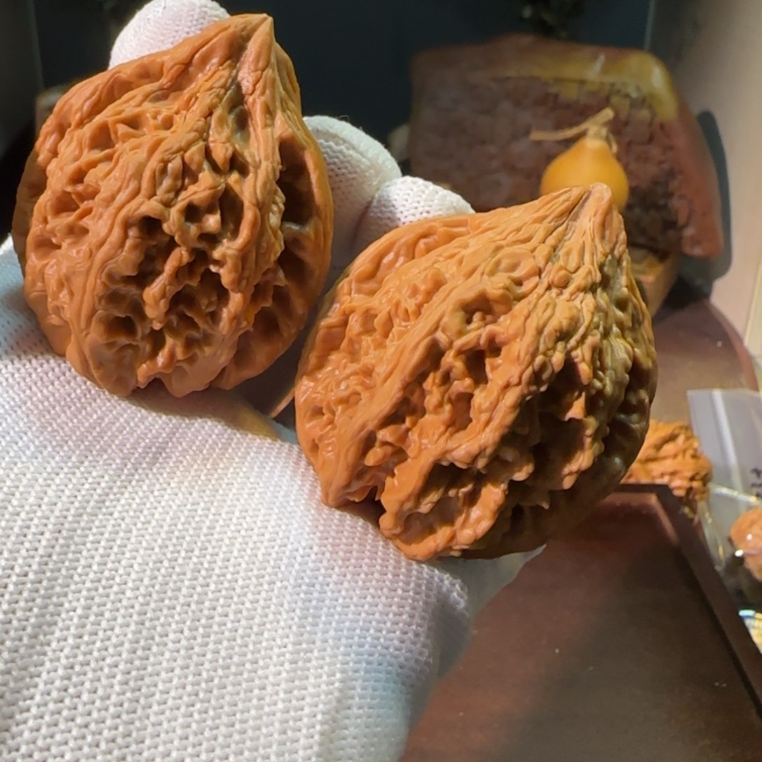 文玩核桃把件大古石