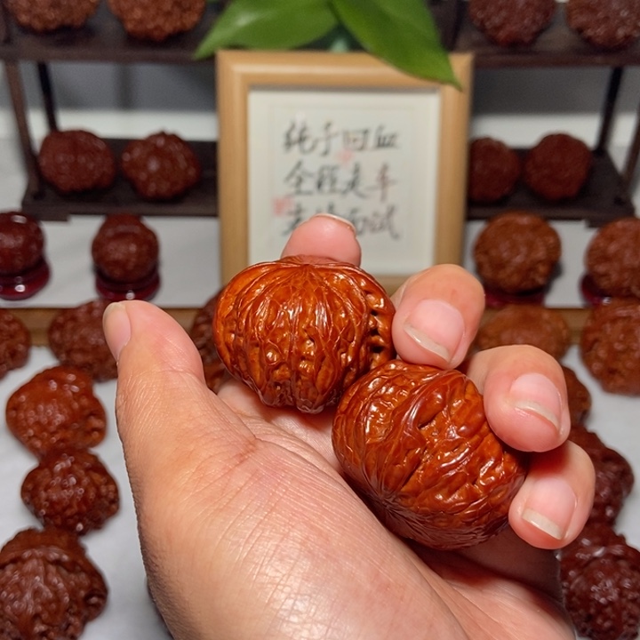 紫***來吊坠文玩核桃铁锤