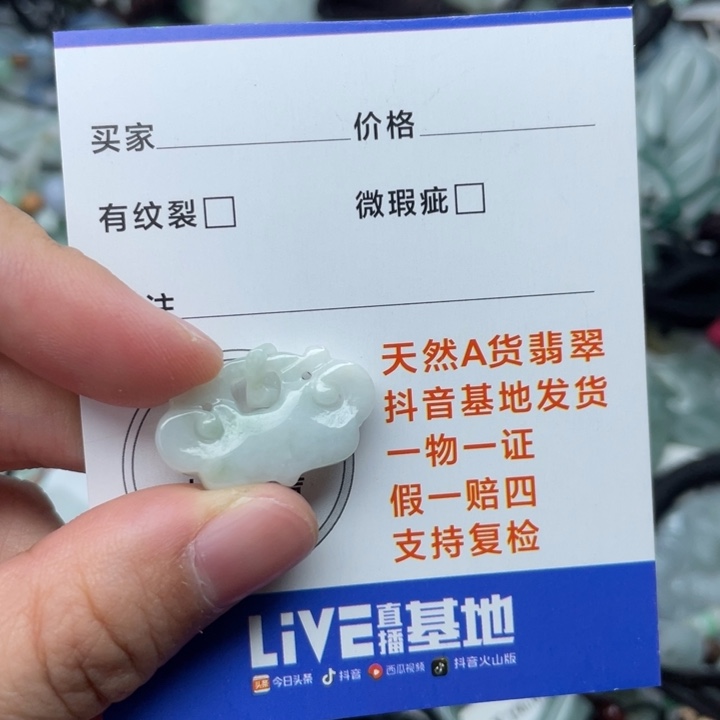 翡翠颈饰未镶嵌翡翠