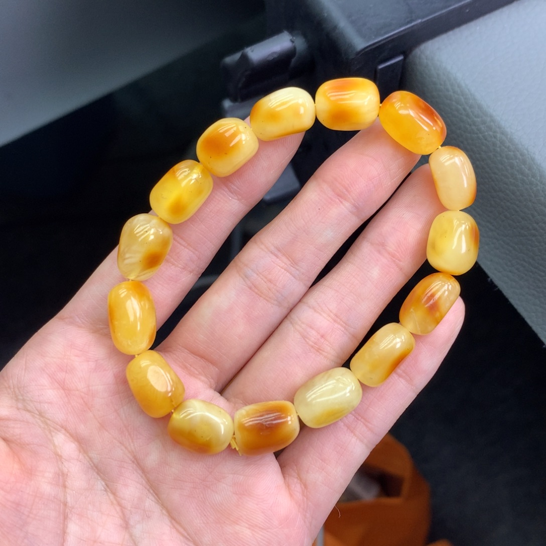 琥珀未镶嵌珠宝奇石10mm➕